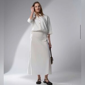 Crinkle Cotton Maxi - White